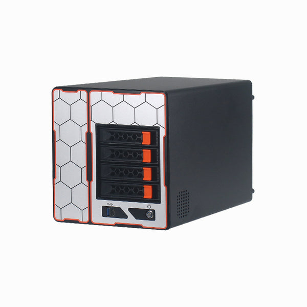 nas 4-drive mini storage server ITX motherboard home hot-swap chassis