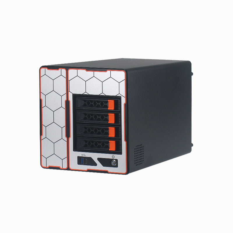 nas 4-drive mini storage server ITX motherboard home hot-swap chassis