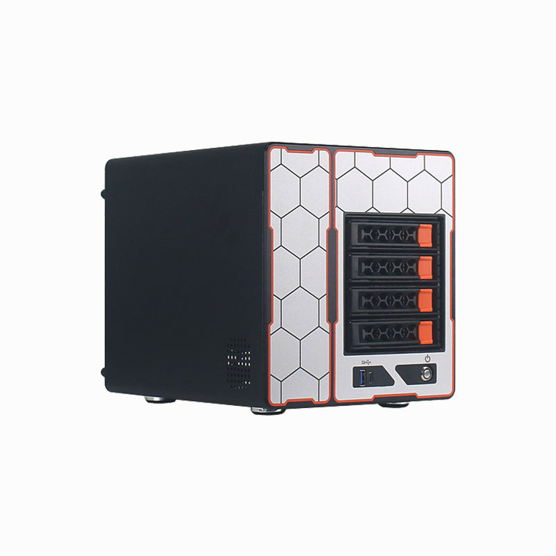nas 4-drive mini storage server ITX motherboard home hot-swap chassis